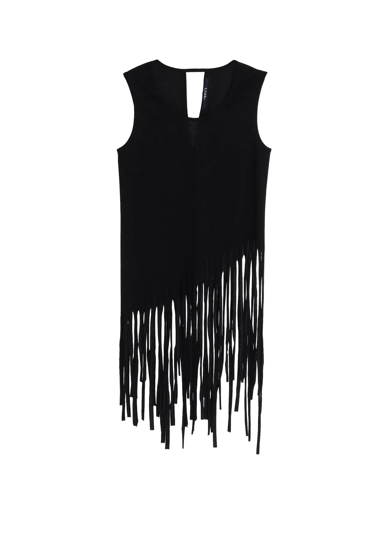 FRINGE PLAIN STITCH HEM FRINGE TANK TOP sold by Yohji Yamamoto