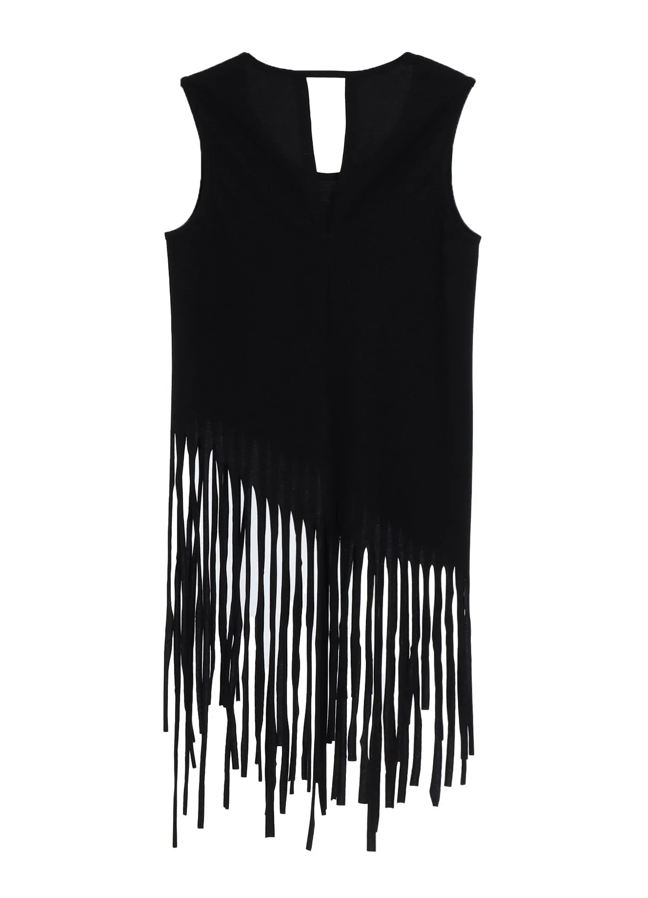 FRINGE PLAIN STITCH HEM FRINGE TANK TOP sold by Yohji Yamamoto product image thumbnail 4
