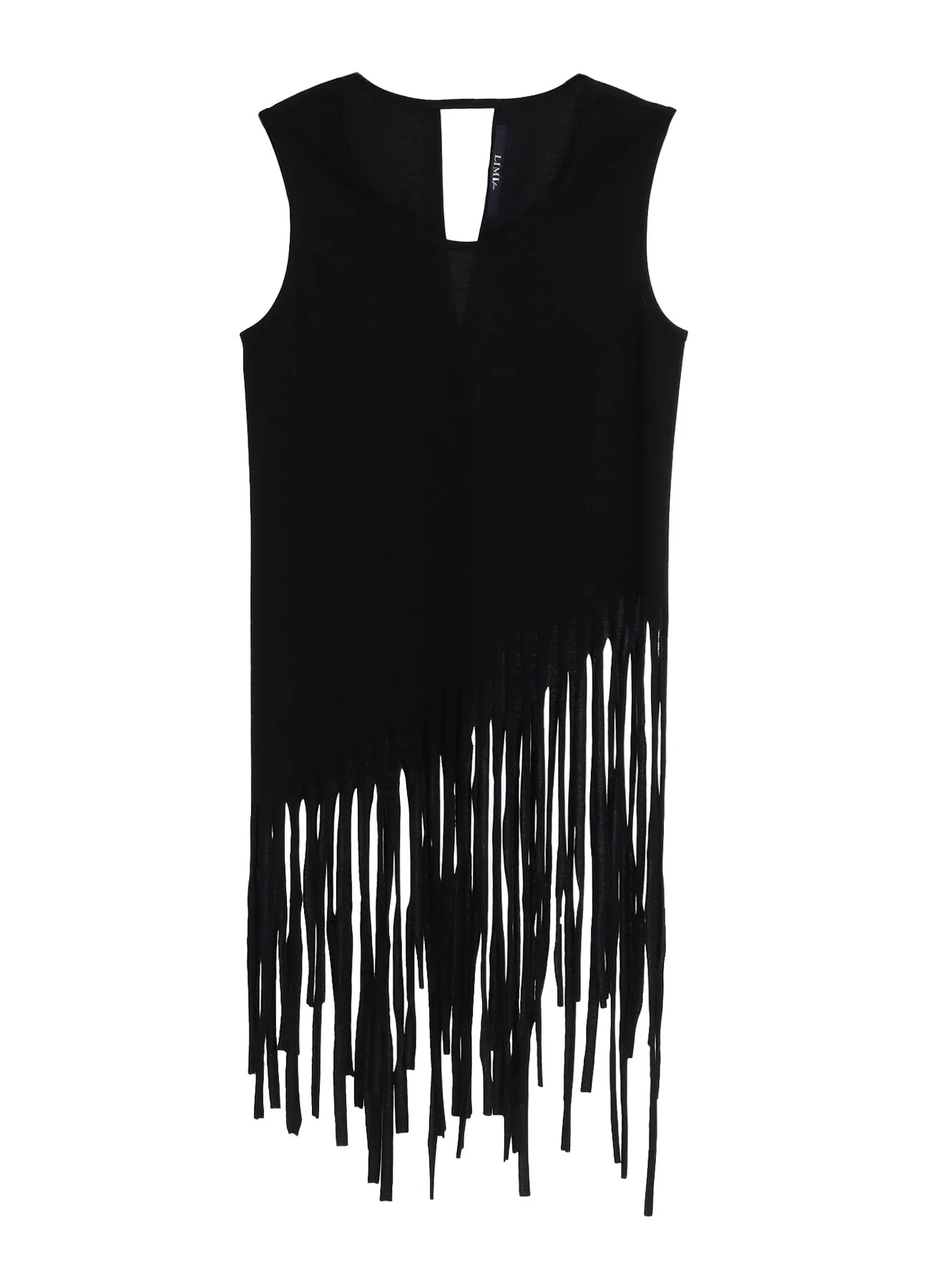 FRINGE PLAIN STITCH HEM FRINGE TANK TOP sold by Yohji Yamamoto product image thumbnail 2