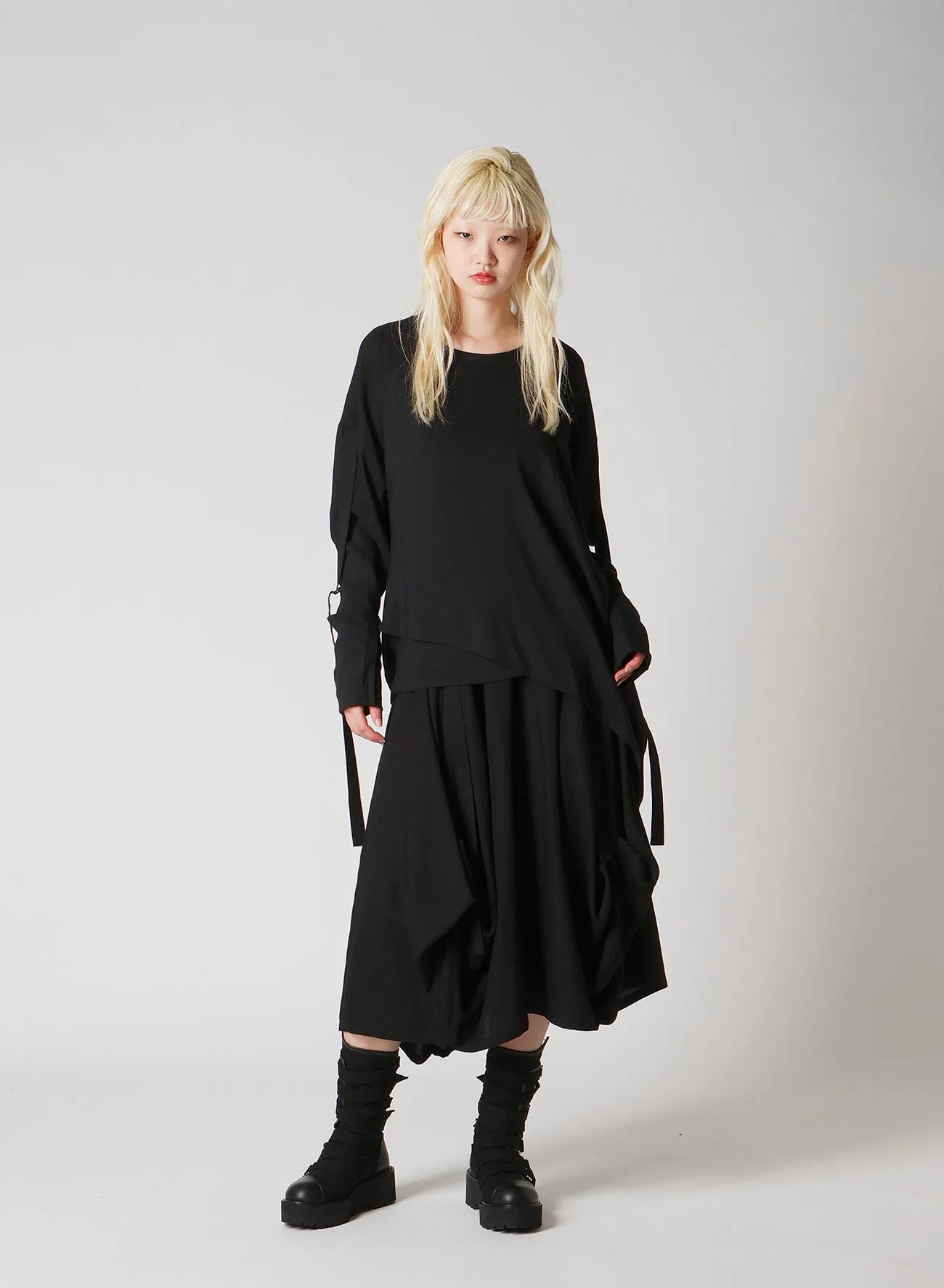 SOFT LAWN BLOUSE WITH D-RINGS sold by Yohji Yamamoto product image thumbnail 4