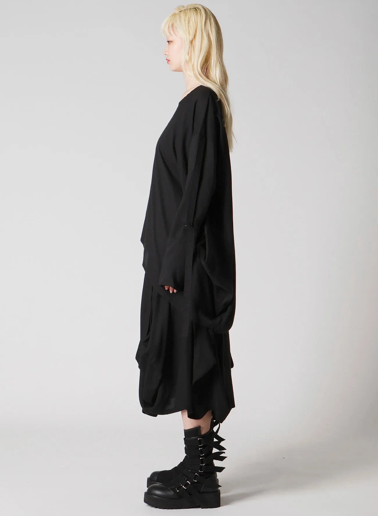 SOFT LAWN BLOUSE WITH D-RINGS sold by Yohji Yamamoto product image thumbnail 5