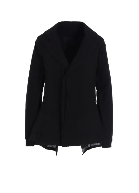 WOOL GAUZE LAYERED JACKET sold by Yohji Yamamoto