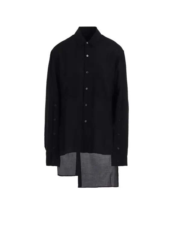 SOFT LAWN BACK SLIT SHIRT sold by Yohji Yamamoto