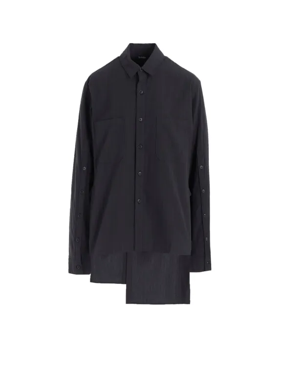 GREY STRIPE BACK SLIT SHIRT sold by Yohji Yamamoto