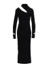COTTON RAYON RIB SLIT DRESS sold by Yohji Yamamoto