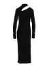 COTTON RAYON RIB SLIT DRESS sold by Yohji Yamamoto