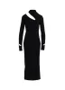 COTTON RAYON RIB SLIT DRESS sold by Yohji Yamamoto