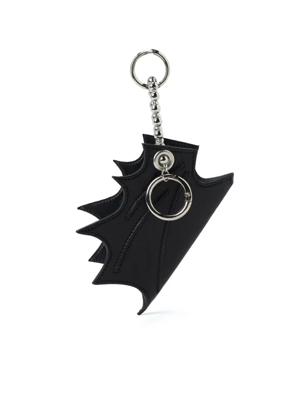 TANNED LEATHER BAT DESIGNED KEY CASE sold by Yohji Yamamoto