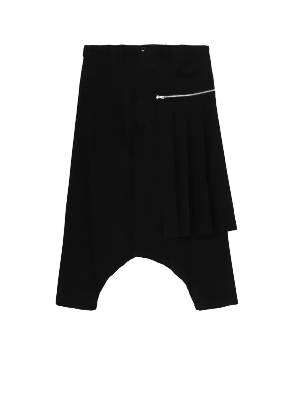 CREPE DE CHINE PLEATED SAROUEL PANTS sold by Yohji Yamamoto