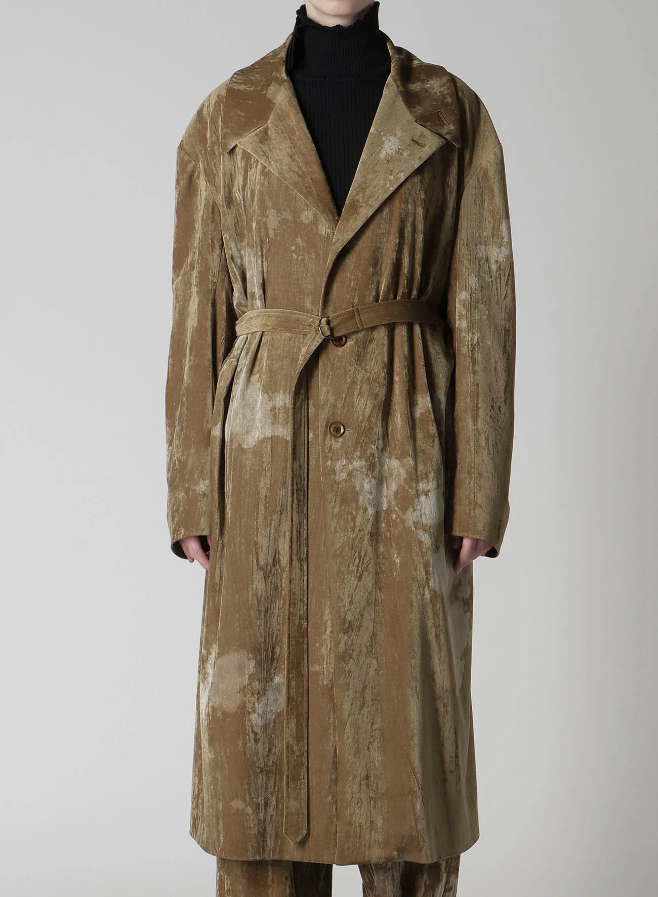 DISCHARGE-PRINTED VELVET BIG JACKET sold by Yohji Yamamoto product image thumbnail 5