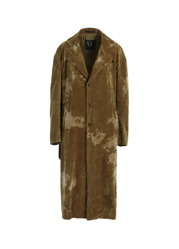 DISCHARGE-PRINTED VELVET BIG JACKET sold by Yohji Yamamoto