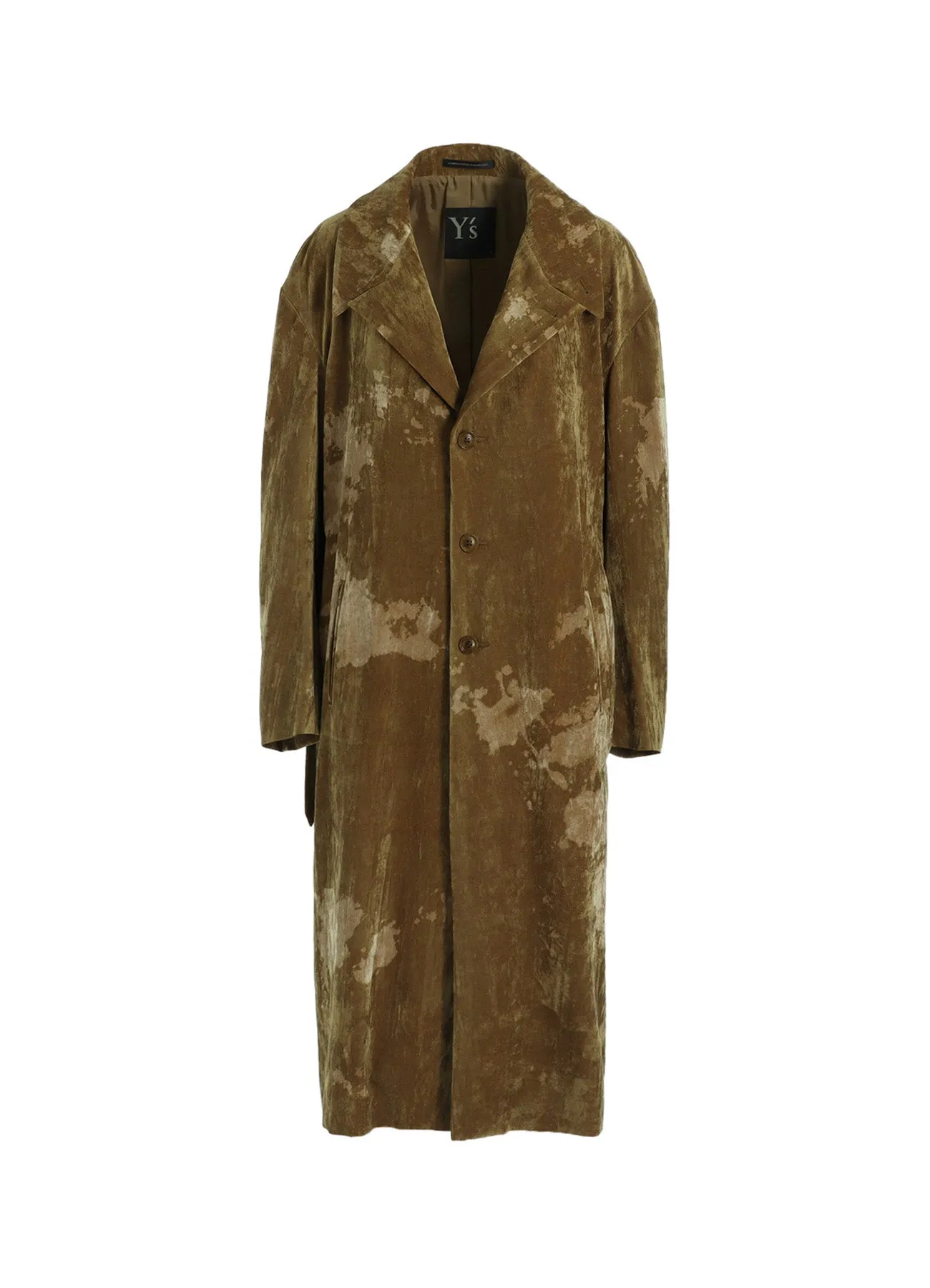 DISCHARGE-PRINTED VELVET BIG JACKET sold by Yohji Yamamoto
