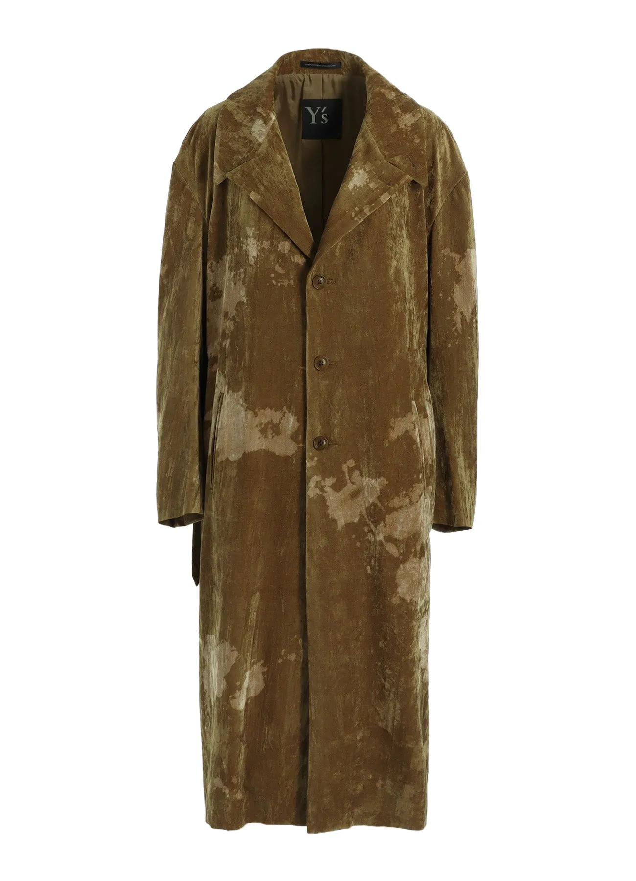 DISCHARGE-PRINTED VELVET BIG JACKET sold by Yohji Yamamoto product image thumbnail 2