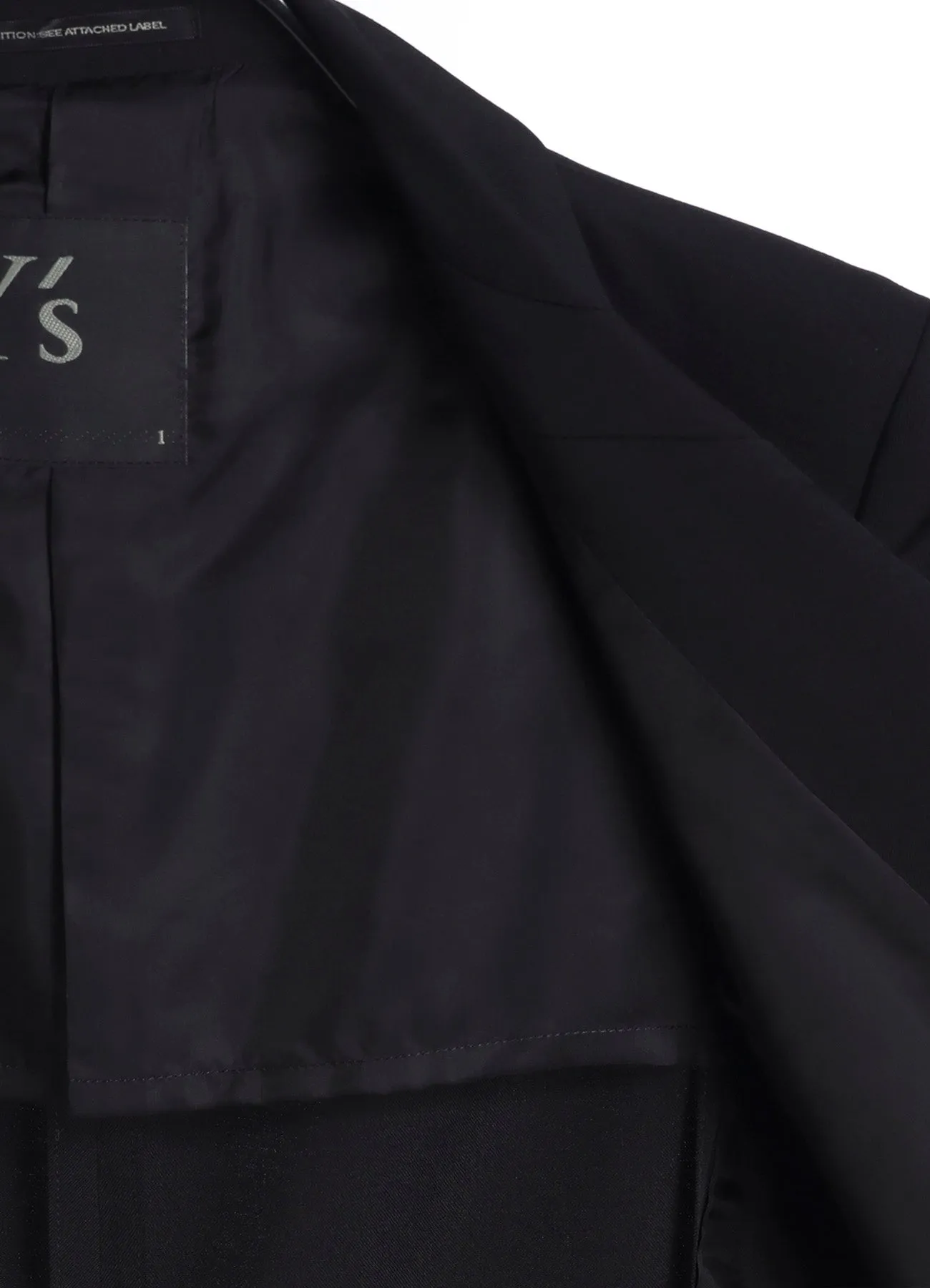 WOOL GABARDINE PEAKED LAPEL JACKET sold by Yohji Yamamoto product image thumbnail 4
