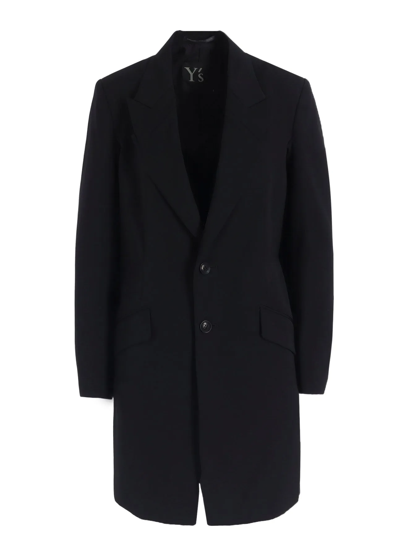 WOOL GABARDINE PEAKED LAPEL JACKET sold by Yohji Yamamoto product image thumbnail 2