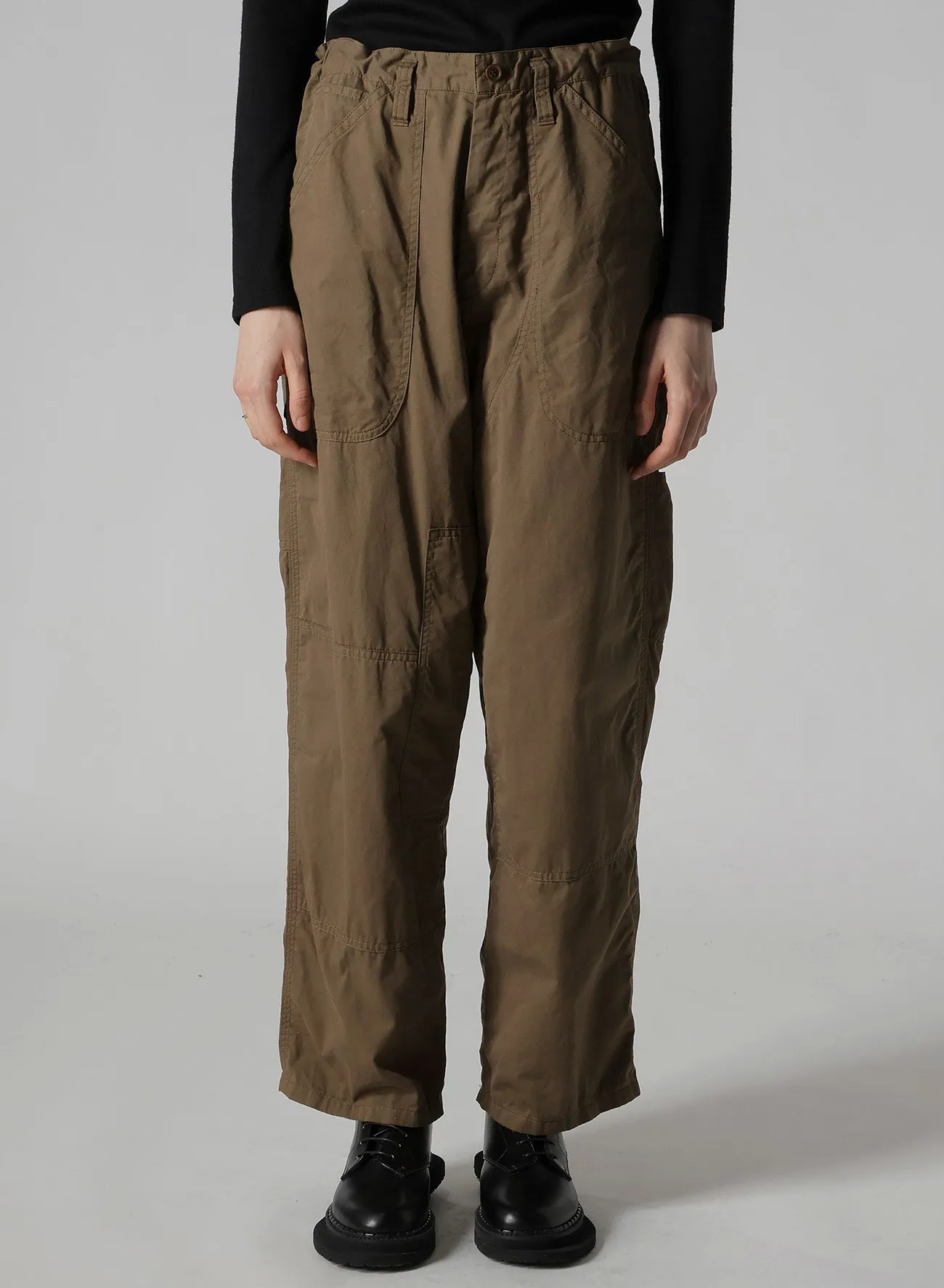 COTTON TWILL GARMENT DYE WORK PANTS sold by Yohji Yamamoto product image thumbnail 4