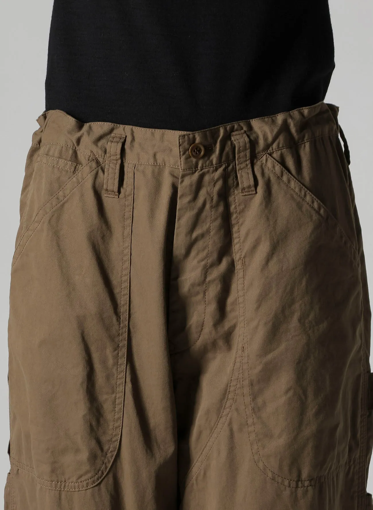 COTTON TWILL GARMENT DYE WORK PANTS sold by Yohji Yamamoto product image thumbnail 5