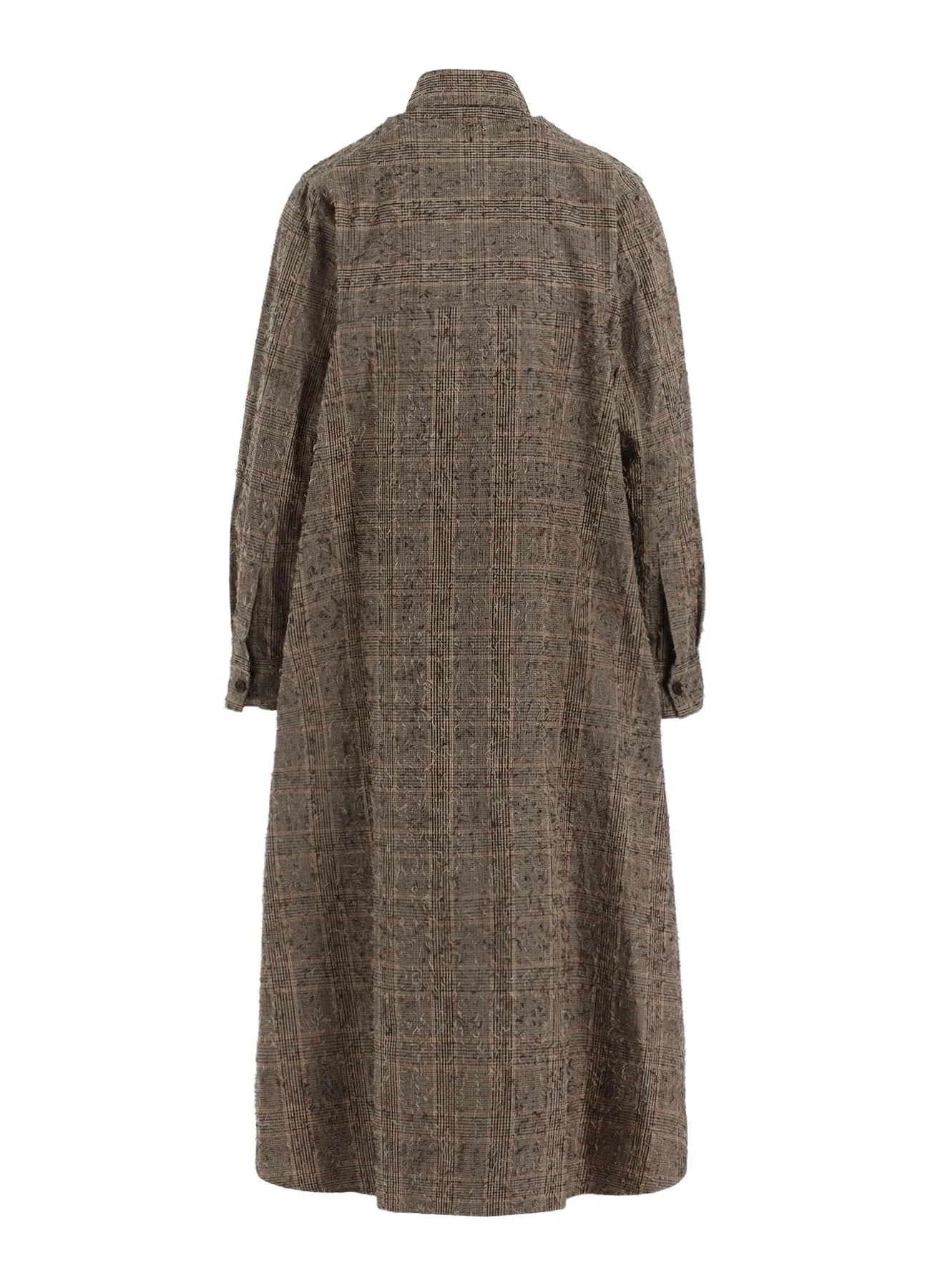 NEEDLE-PUNCHED MILITARY LONG DRESS sold by Yohji Yamamoto product image thumbnail 3