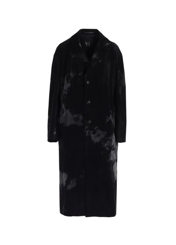 DISCHARGE-PRINTED VELVET BIG JACKET sold by Yohji Yamamoto