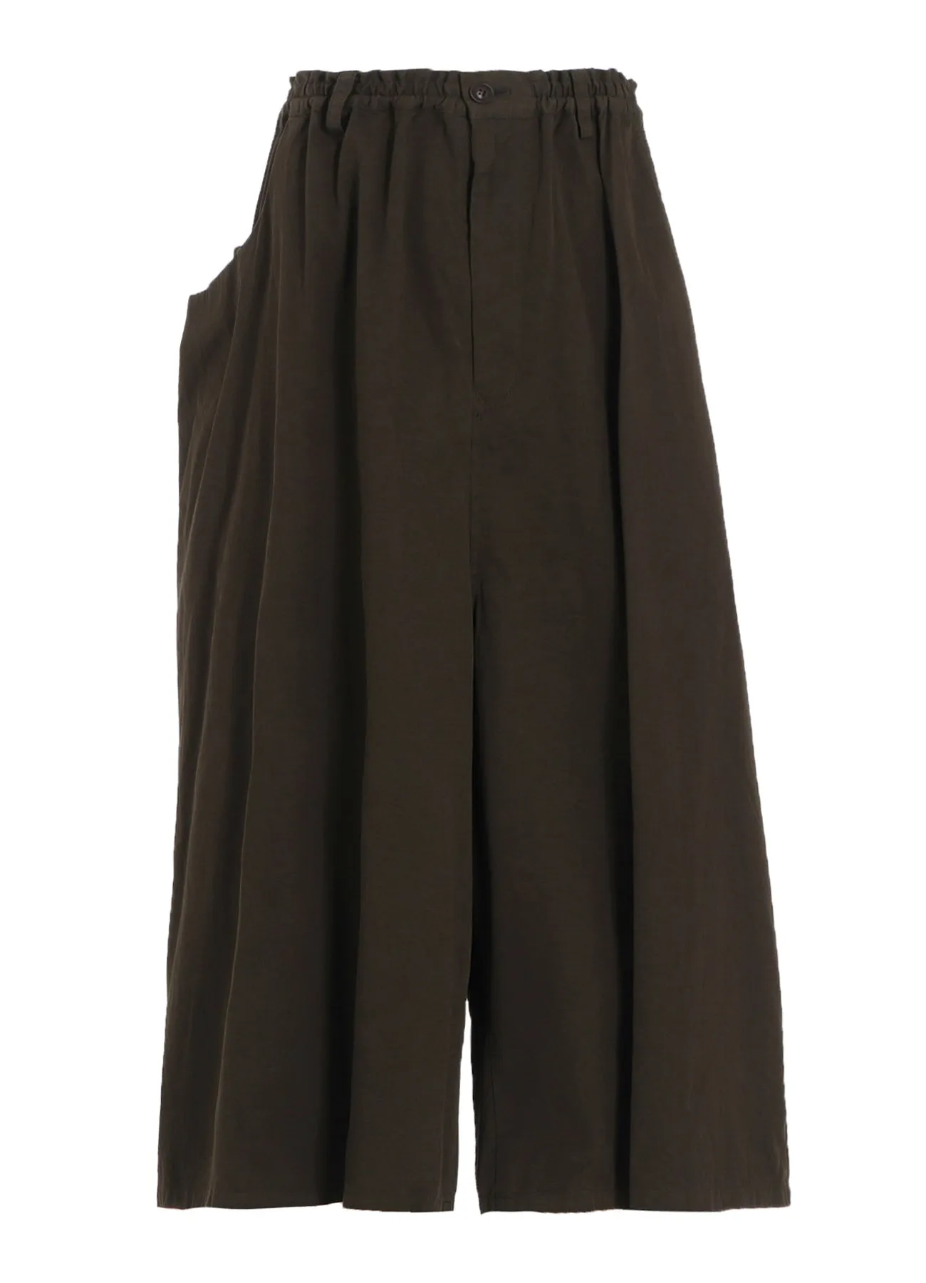 COTTON TWILL GARMENT DYE RIGHT SIDE DRAPE PANTS sold by Yohji Yamamoto product image thumbnail 2