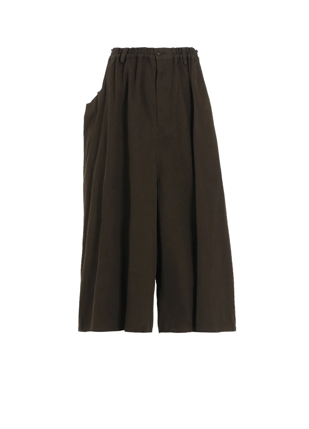 COTTON TWILL GARMENT DYE RIGHT SIDE DRAPE PANTS sold by Yohji Yamamoto