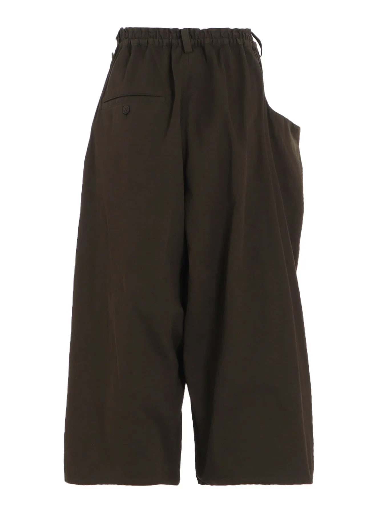 COTTON TWILL GARMENT DYE RIGHT SIDE DRAPE PANTS sold by Yohji Yamamoto product image thumbnail 4