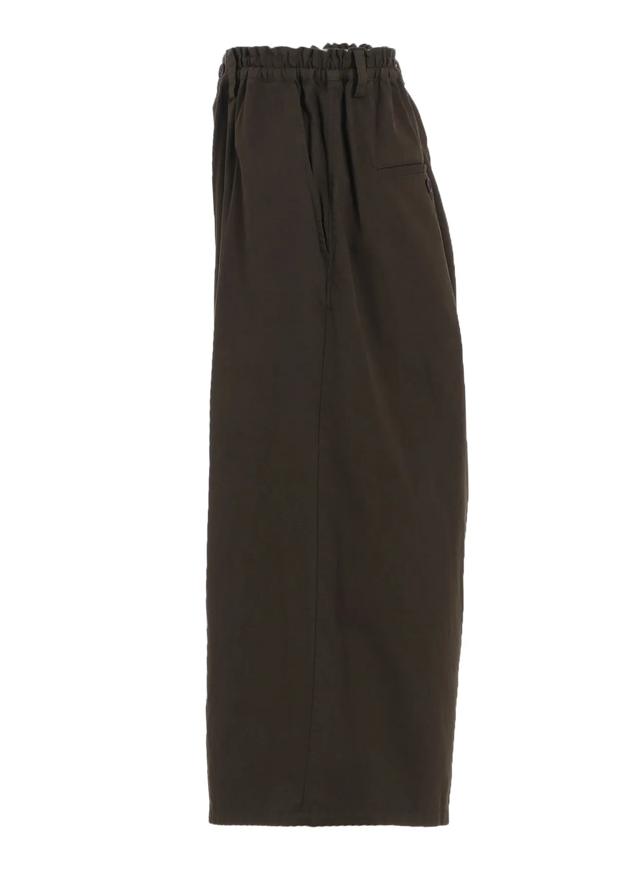 COTTON TWILL GARMENT DYE RIGHT SIDE DRAPE PANTS sold by Yohji Yamamoto product image thumbnail 3