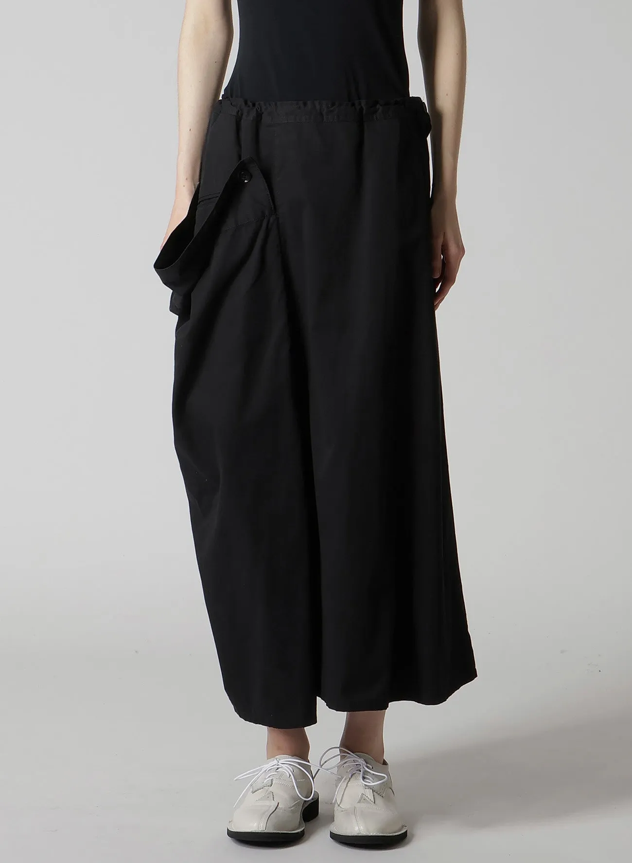 COTTON TWILL GARMENT DYE RIGHT BIG BELT SKIRT sold by Yohji Yamamoto product image thumbnail 4
