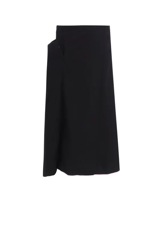 COTTON TWILL GARMENT DYE RIGHT BIG BELT SKIRT sold by Yohji Yamamoto