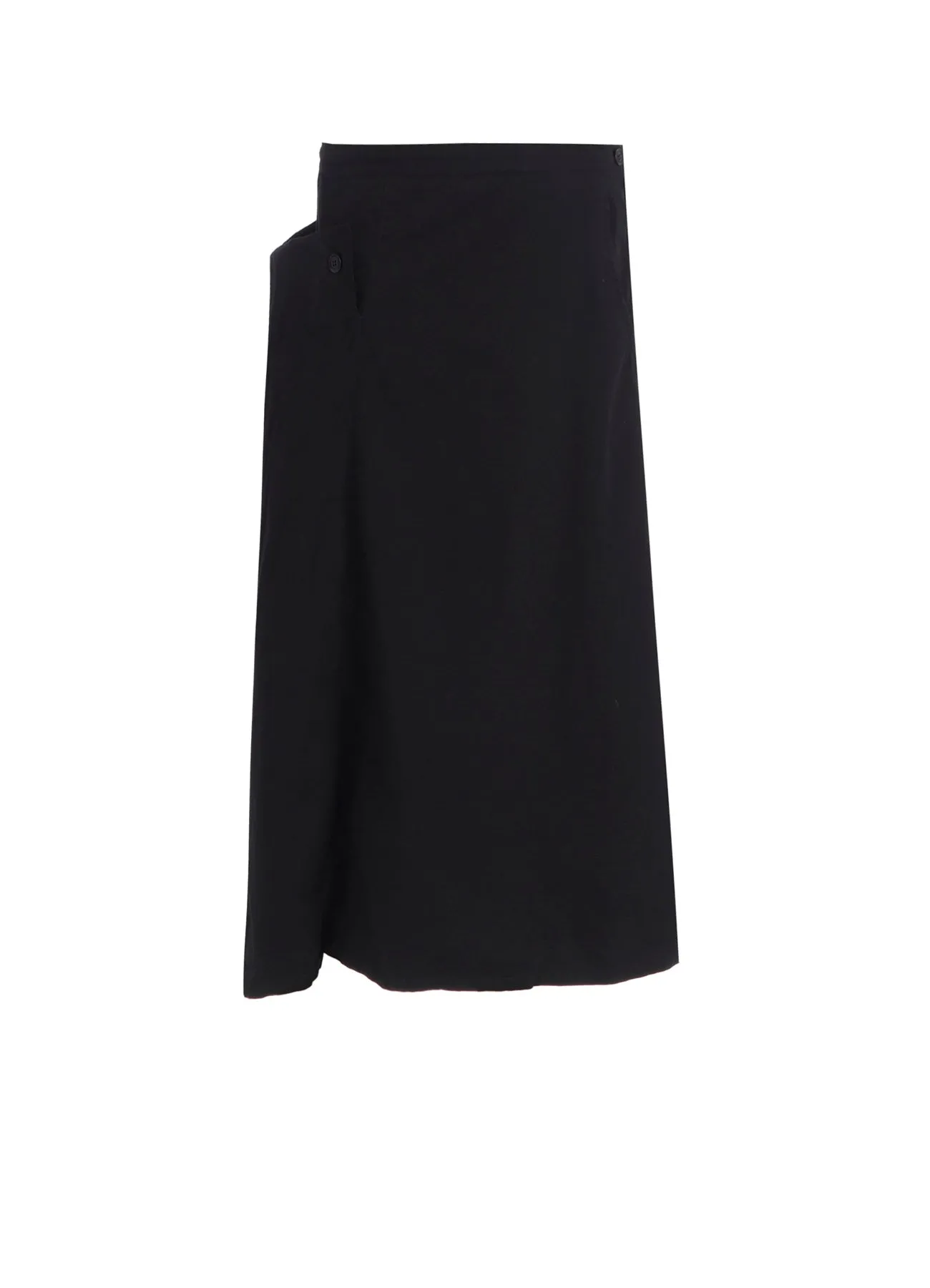 COTTON TWILL GARMENT DYE RIGHT BIG BELT SKIRT sold by Yohji Yamamoto