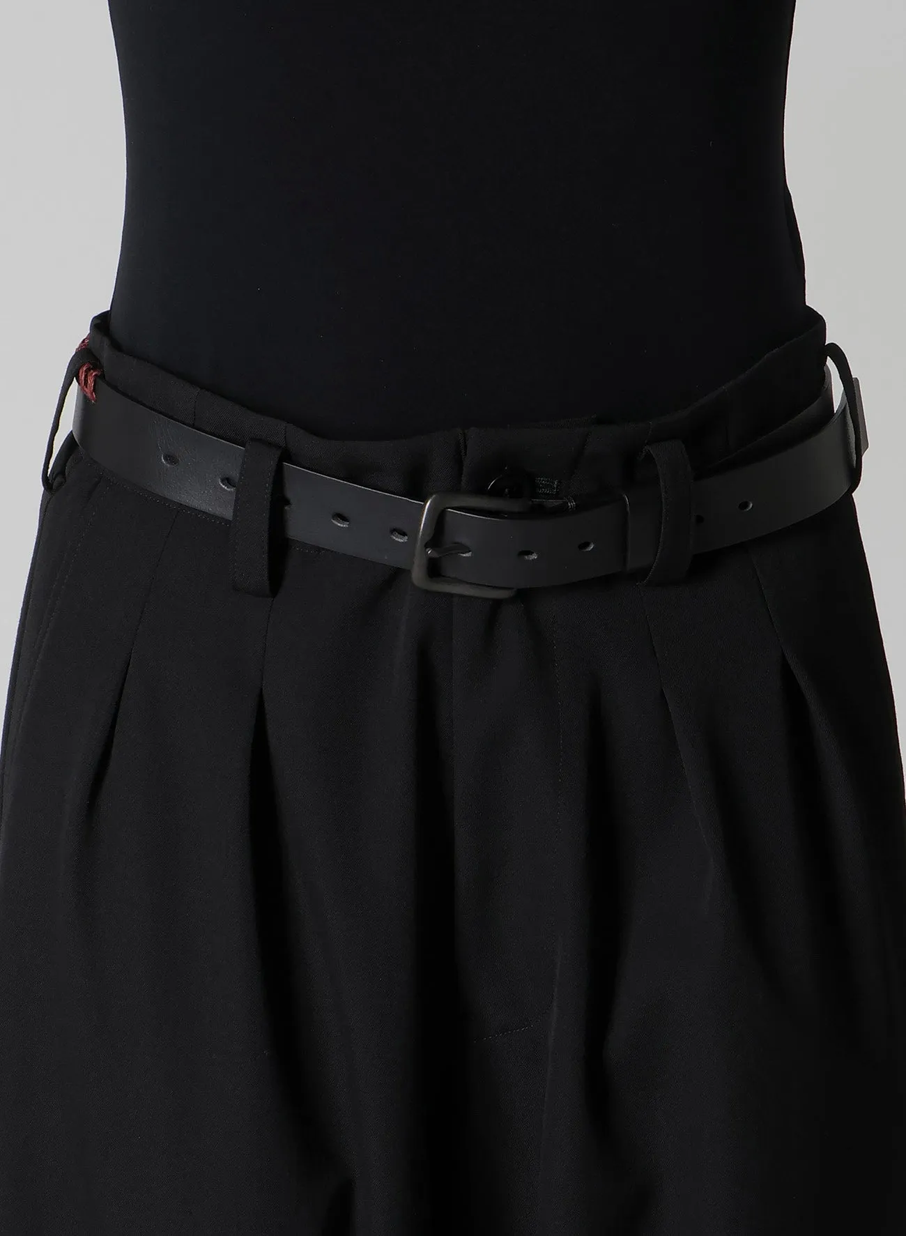 WOOL GABARDINE 2TUCK SAROUEL PANTS sold by Yohji Yamamoto product image thumbnail 5