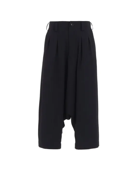 WOOL GABARDINE 2TUCK SAROUEL PANTS sold by Yohji Yamamoto