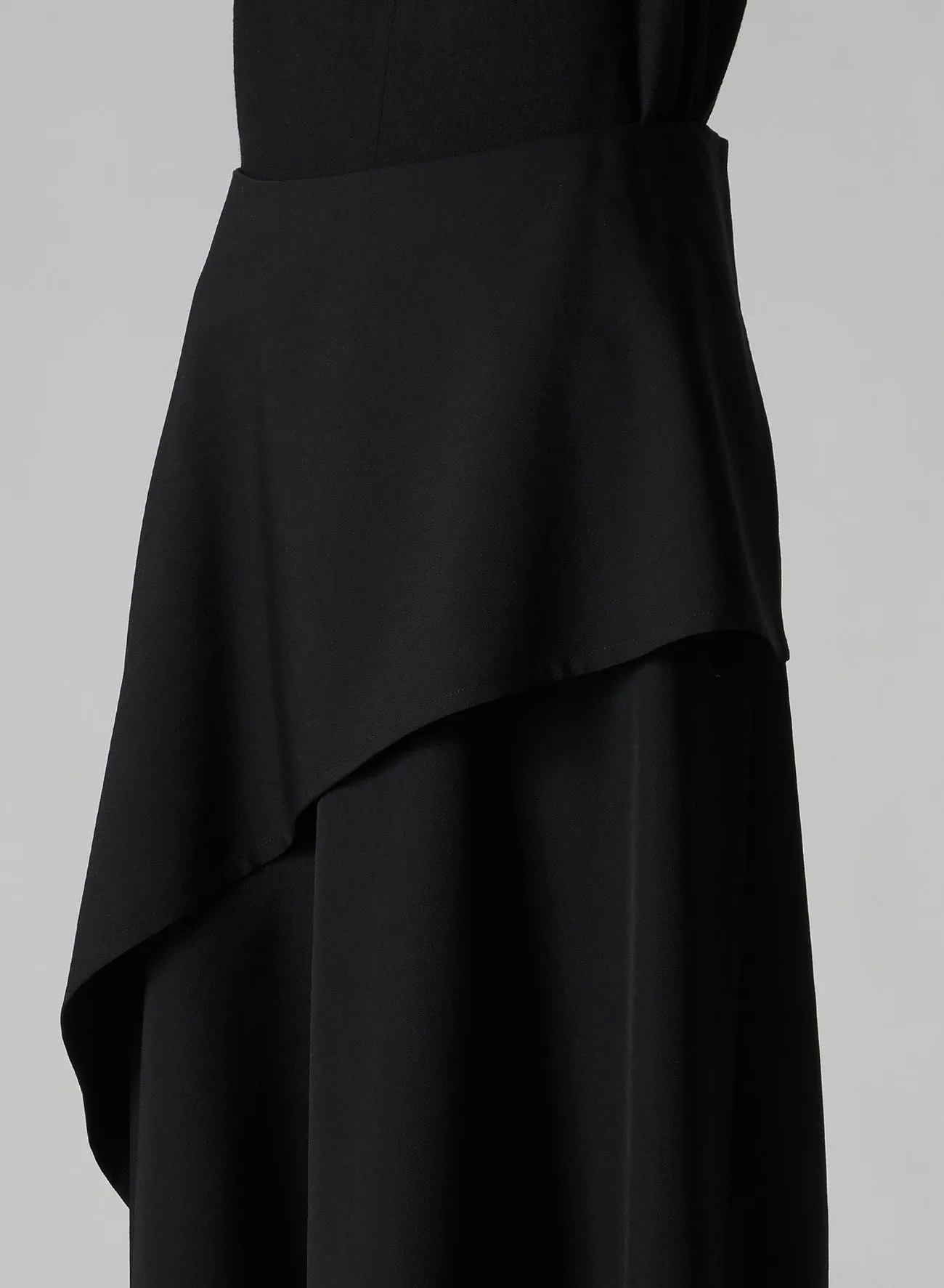 WOOL GABARDINE MIDDLE LENGTH ASYMMETRIC SKIRT sold by Yohji Yamamoto product image thumbnail 5