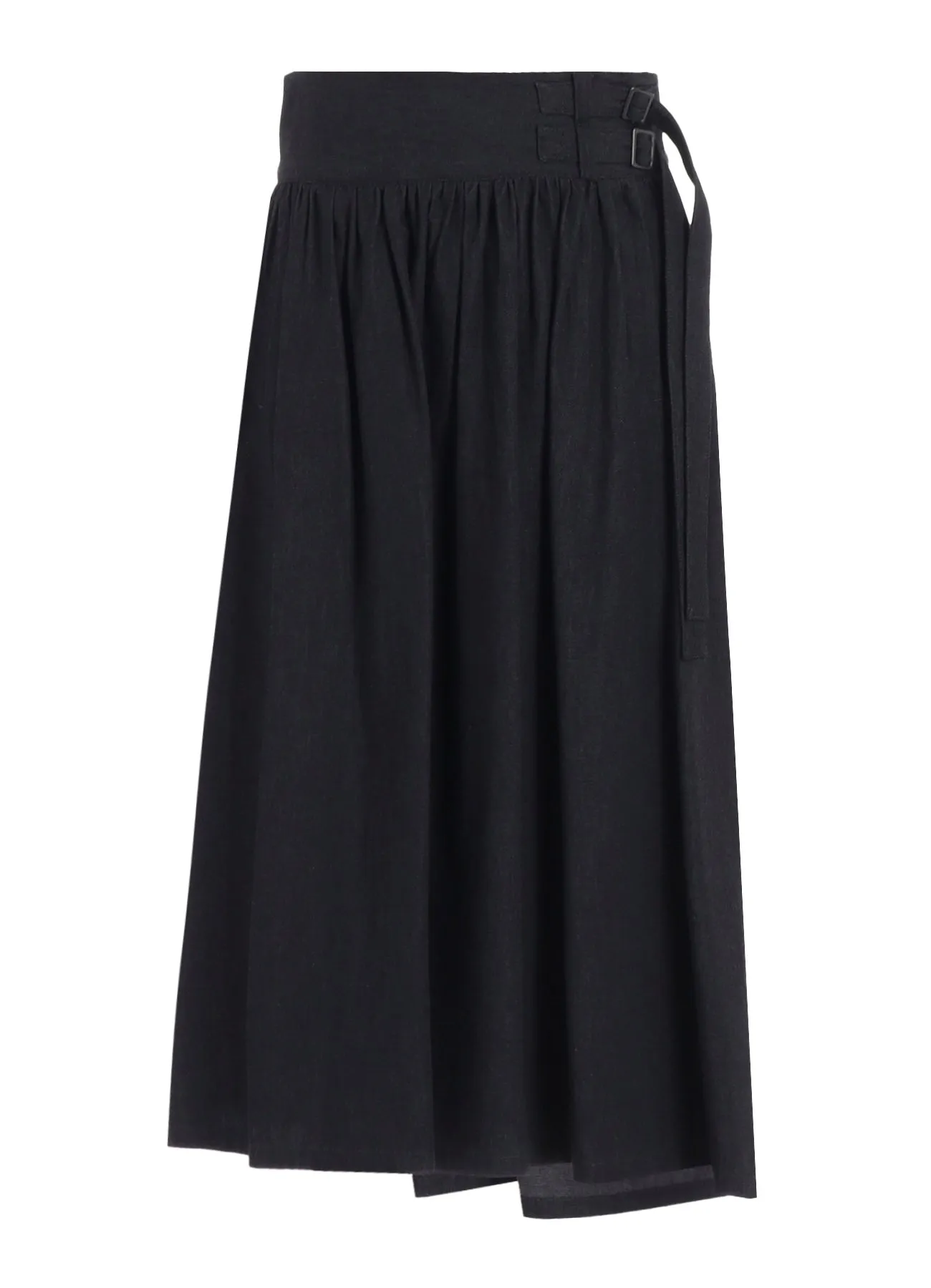 6OZ DENIM GARMENTFINISH ASYMMTRIC GATHER SKIRT sold by Yohji Yamamoto product image thumbnail 2