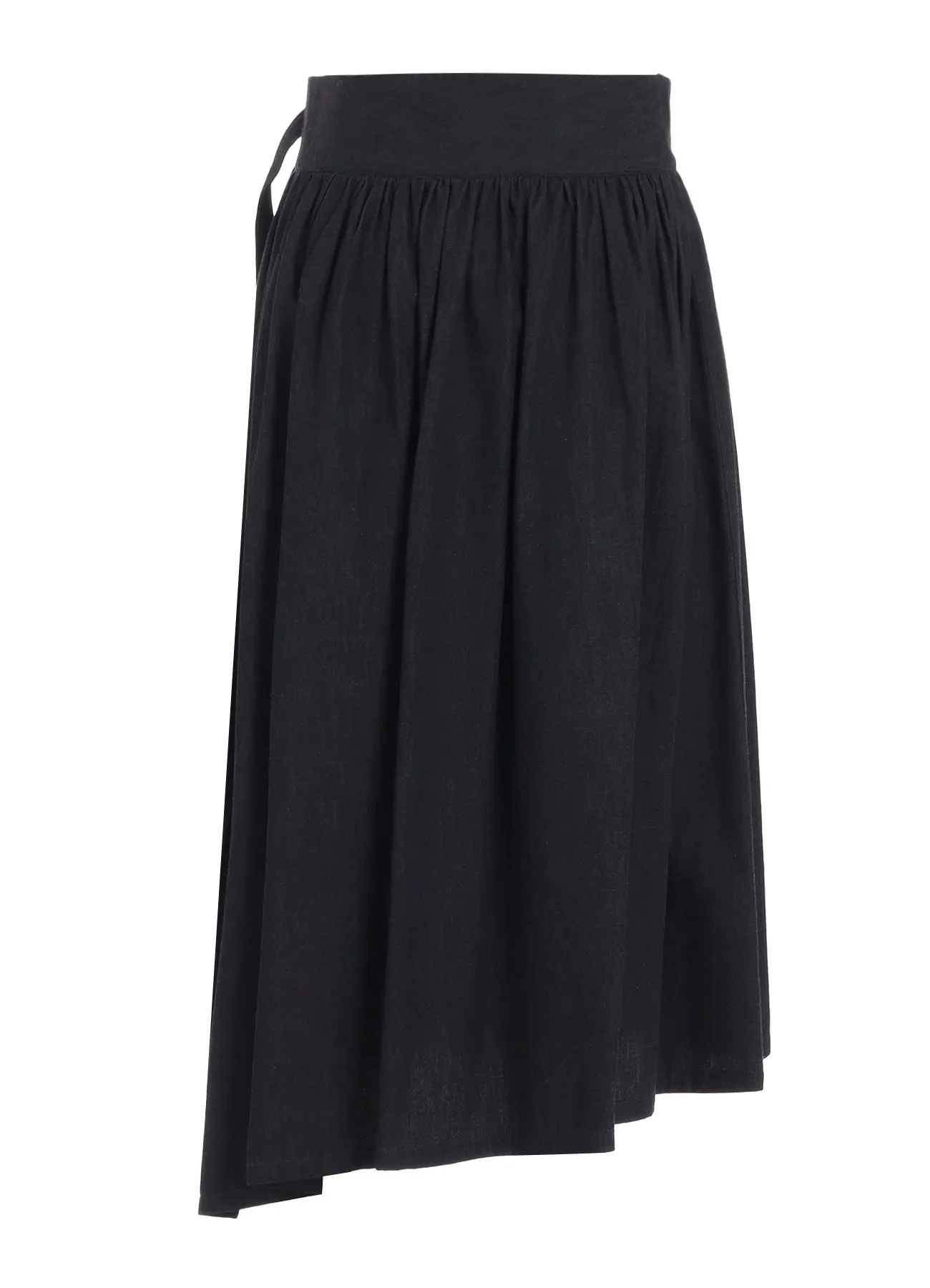 6OZ DENIM GARMENTFINISH ASYMMTRIC GATHER SKIRT sold by Yohji Yamamoto product image thumbnail 3