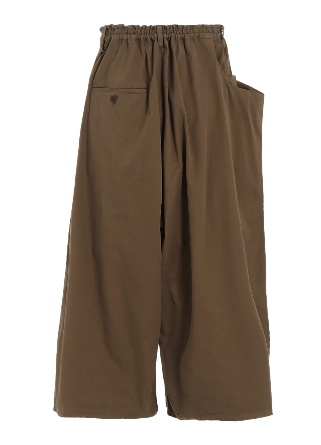 COTTON TWILL GARMENT DYE RIGHT SIDE DRAPE PANTS sold by Yohji Yamamoto product image thumbnail 3