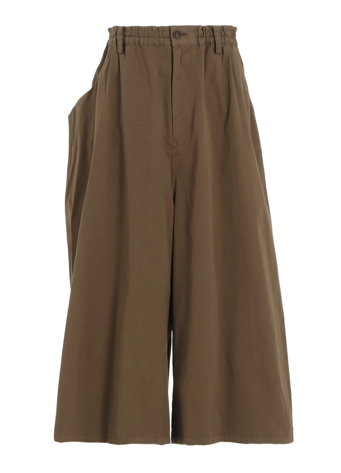 COTTON TWILL GARMENT DYE RIGHT SIDE DRAPE PANTS sold by Yohji Yamamoto product image thumbnail 2