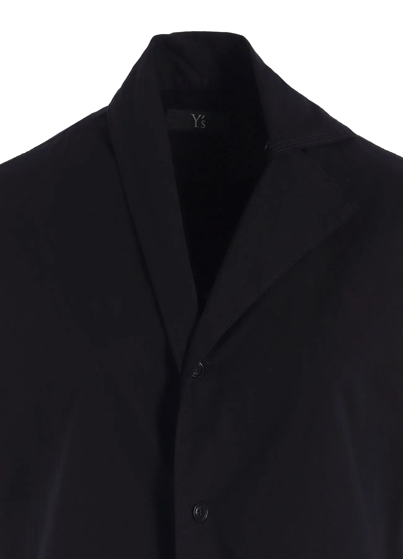 COTTON TWILL GARMENT DYE FRENCH SLEEVE DRESS sold by Yohji Yamamoto product image thumbnail 5