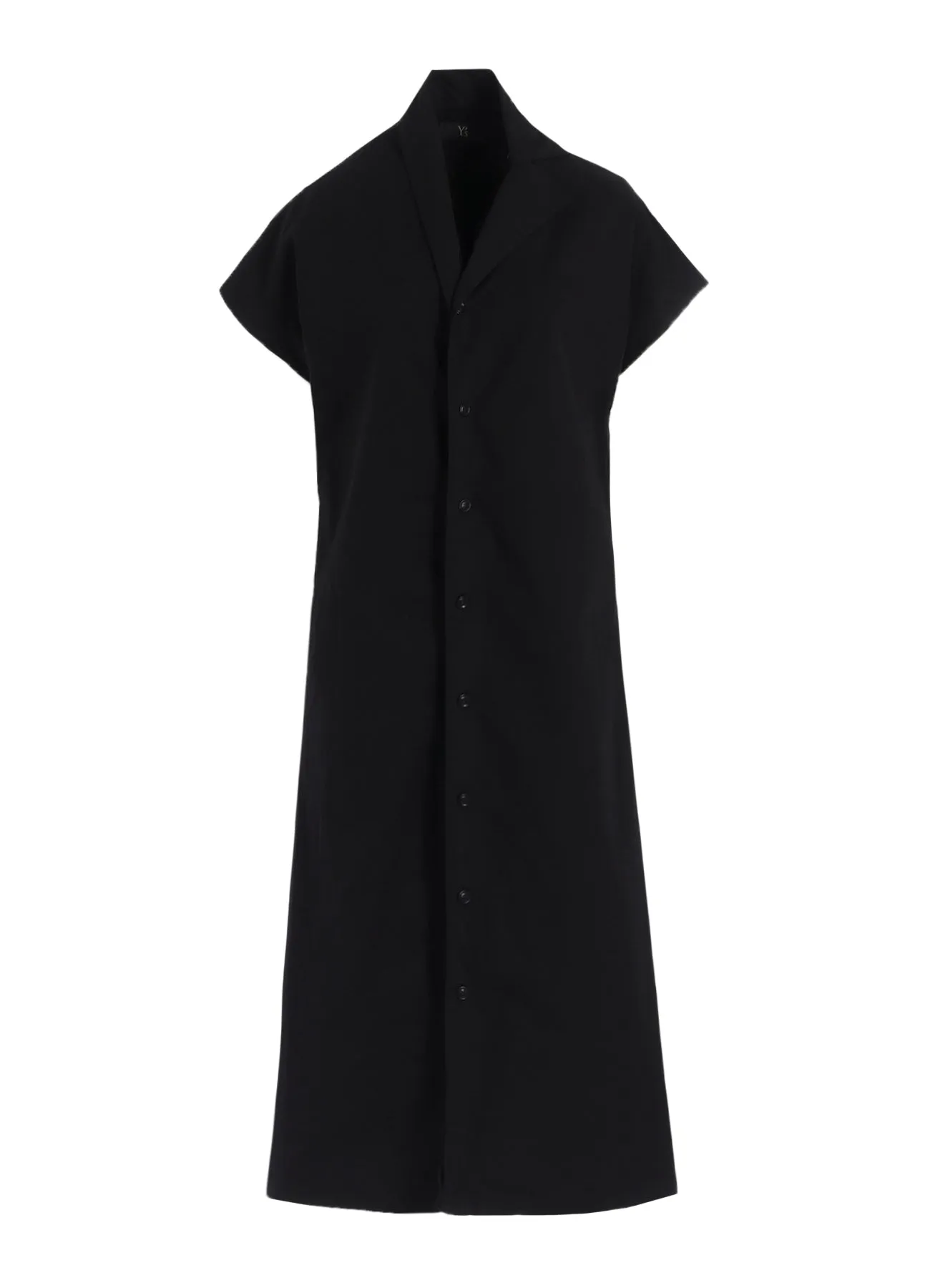 COTTON TWILL GARMENT DYE FRENCH SLEEVE DRESS sold by Yohji Yamamoto product image thumbnail 2