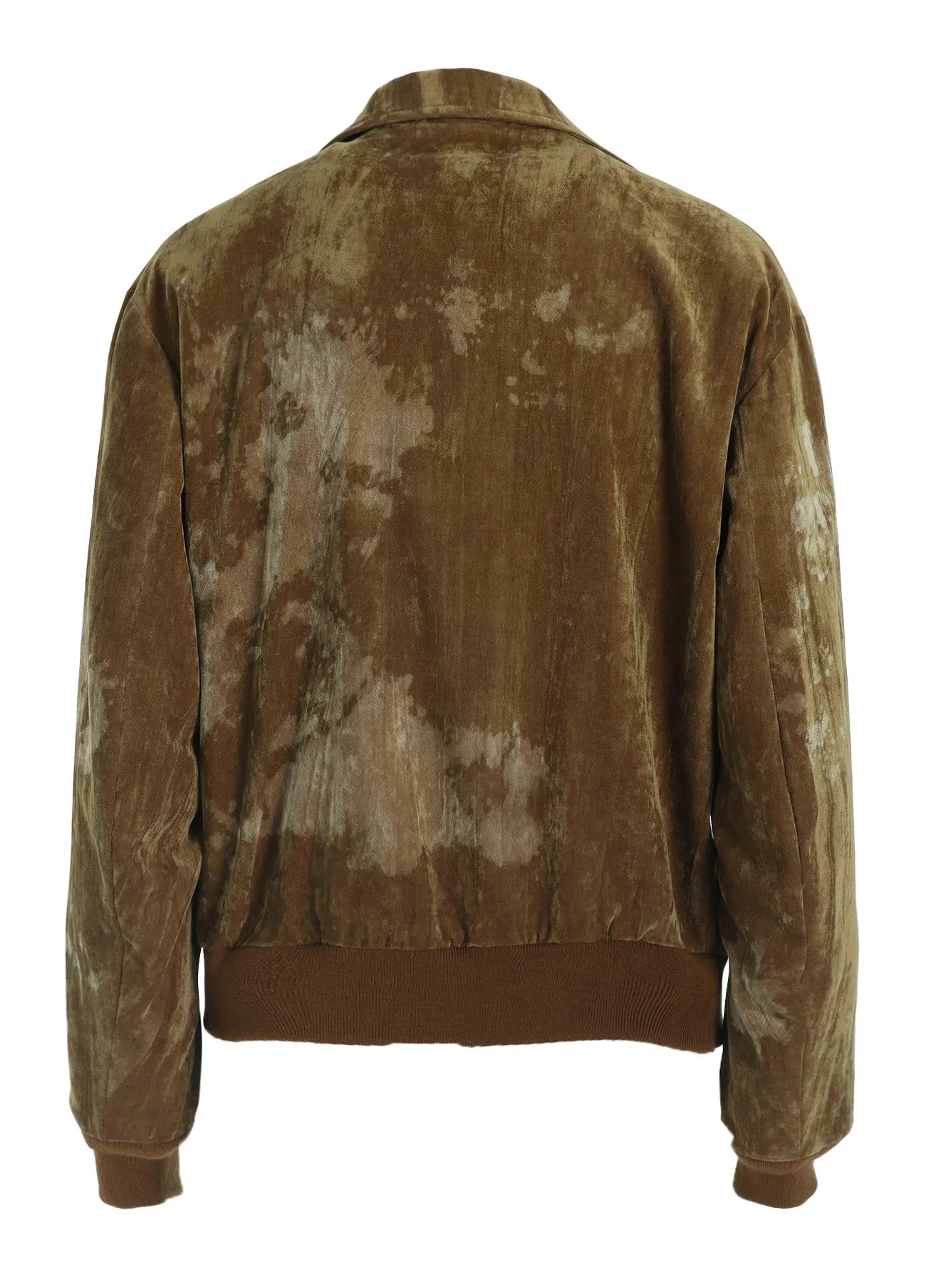 DISCHARGE-PRINTED VELVET SHIRT-COLLAR BLOUSON sold by Yohji Yamamoto product image thumbnail 4