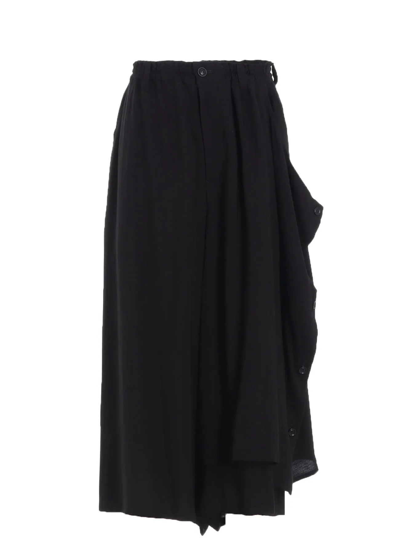 HARD-TWIST SERGE LEFT DOUBLE BUTTON OPEN PANTS sold by Yohji Yamamoto product image thumbnail 2