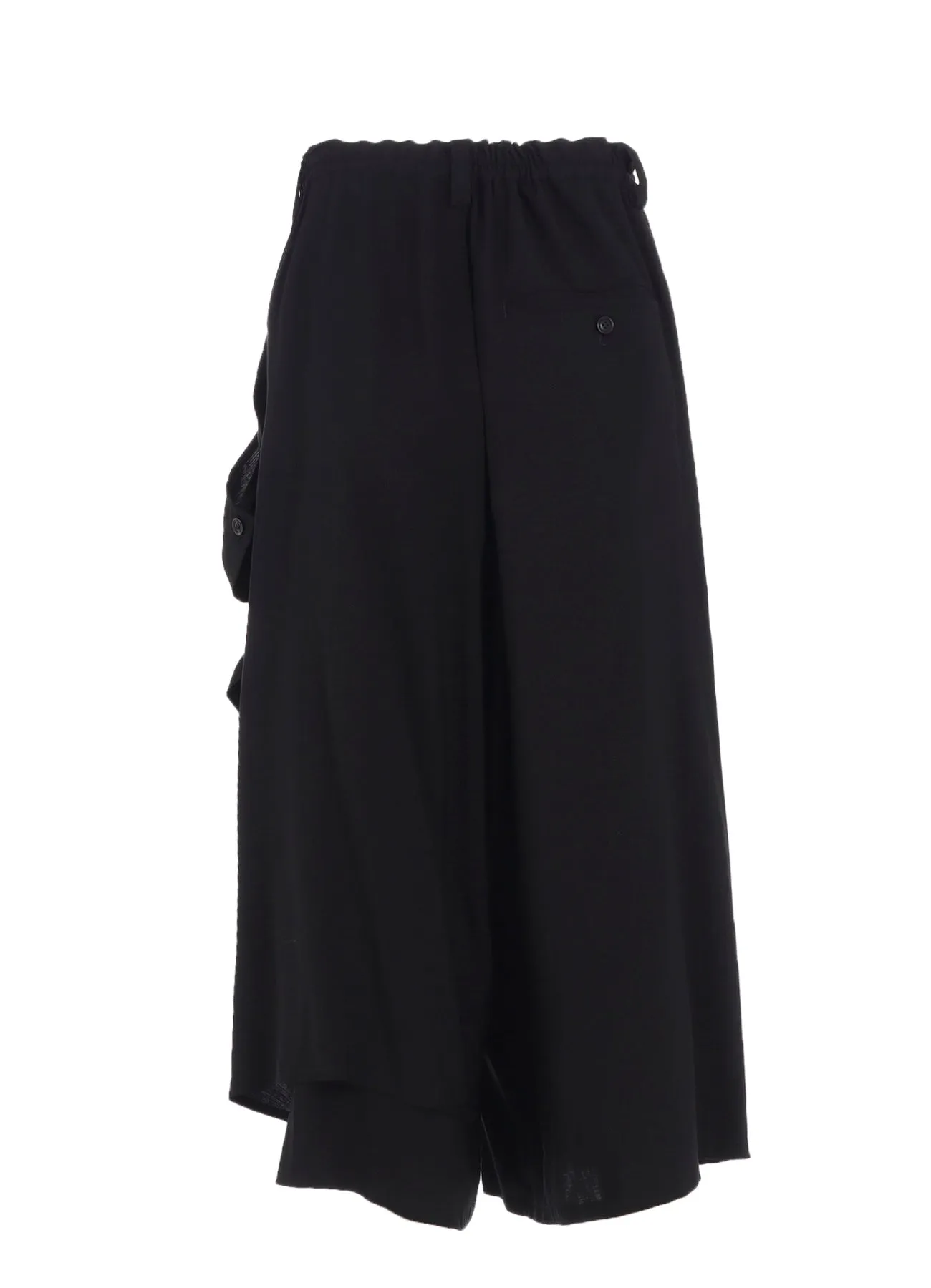 HARD-TWIST SERGE LEFT DOUBLE BUTTON OPEN PANTS sold by Yohji Yamamoto product image thumbnail 3