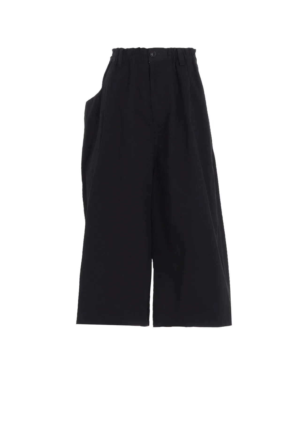 COTTON TWILL GARMENT DYE RIGHT SIDE DRAPE PANTS sold by Yohji Yamamoto