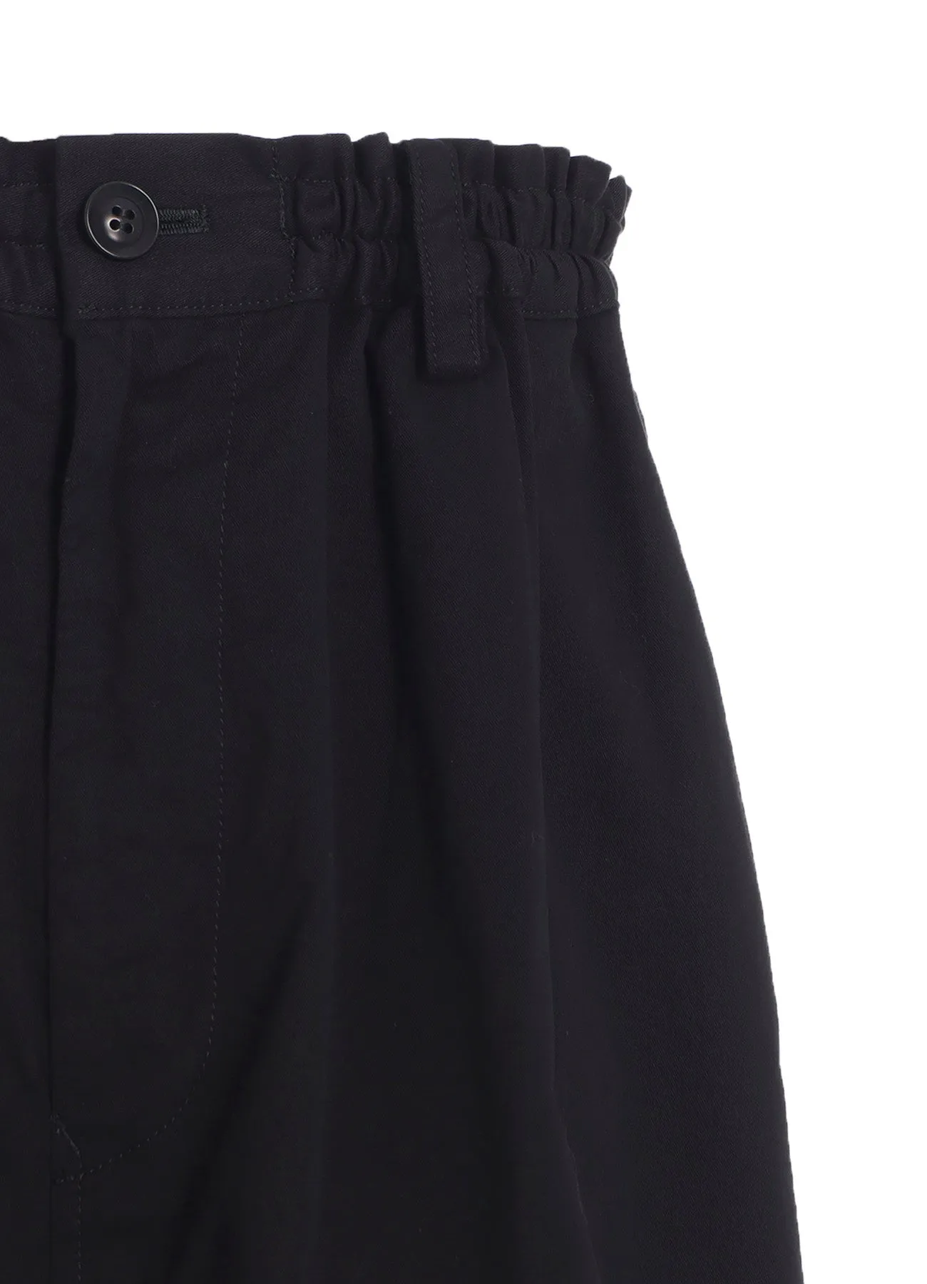 COTTON TWILL GARMENT DYE RIGHT SIDE DRAPE PANTS sold by Yohji Yamamoto product image thumbnail 5