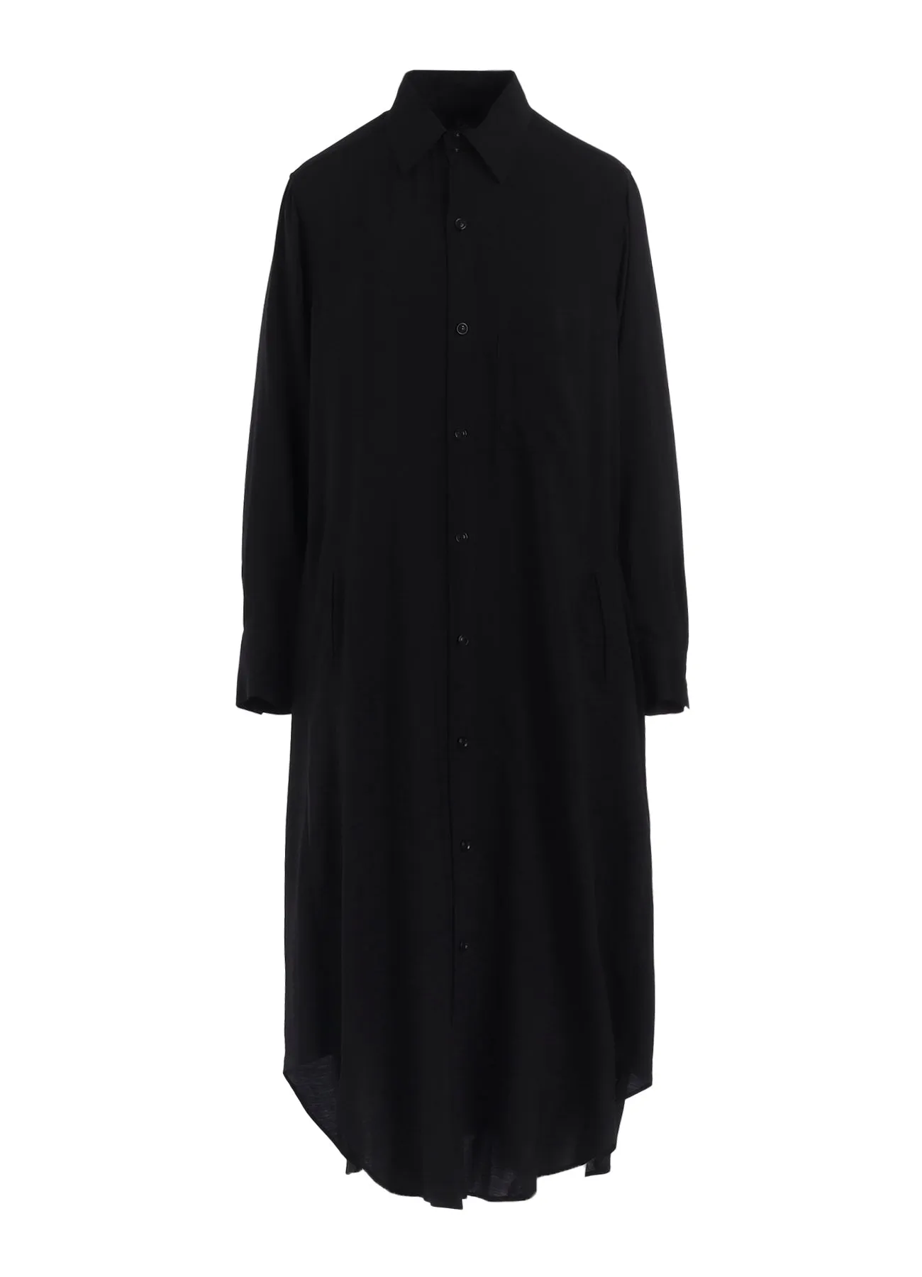 HARD-TWIST SERGE CLOTH PLACKET DRESS sold by Yohji Yamamoto product image thumbnail 2