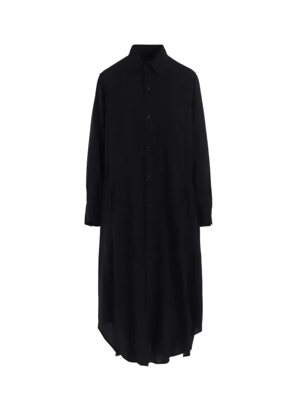 HARD-TWIST SERGE CLOTH PLACKET DRESS sold by Yohji Yamamoto