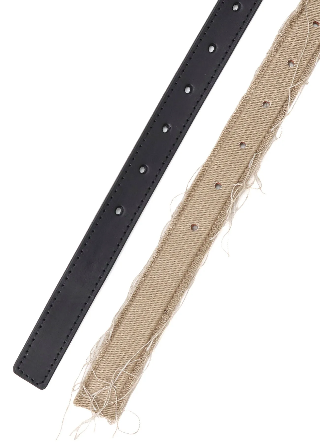 LEATHER/COTTON TWILL DOUBLE BELT sold by Yohji Yamamoto product image thumbnail 4