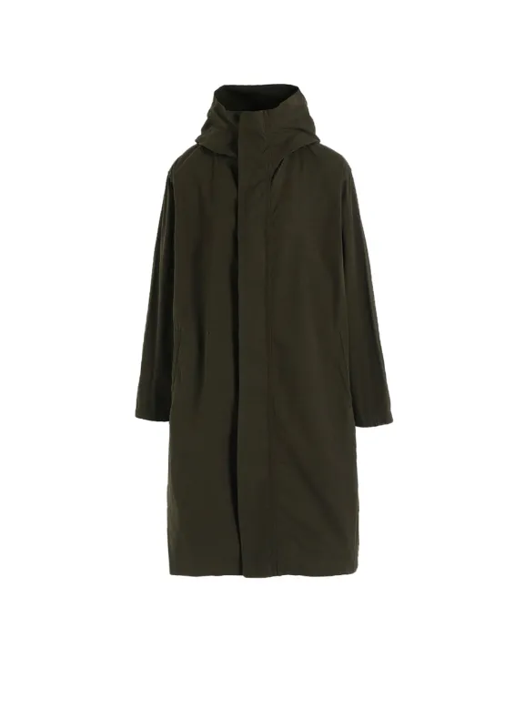 COTTON TWILL GARMENT DYE HOODIE COAT sold by Yohji Yamamoto