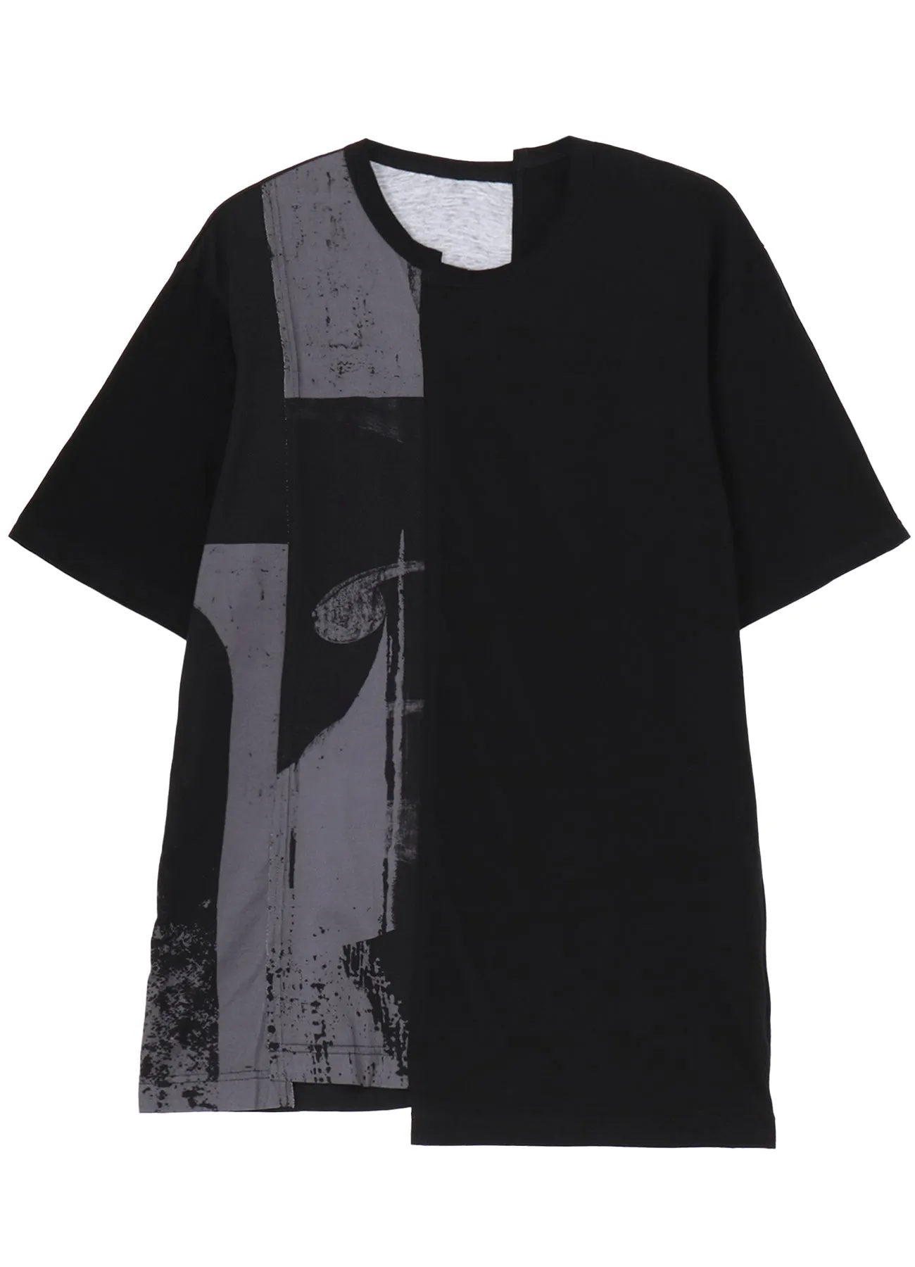 SILKETTE JERSEY NUMBER PATTERN TSUJIKIRI SHORT SLEEVED T-SHIRT sold by Yohji Yamamoto product image thumbnail 2