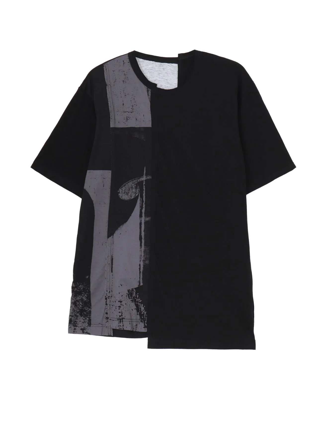 SILKETTE JERSEY NUMBER PATTERN TSUJIKIRI SHORT SLEEVED T-SHIRT sold by Yohji Yamamoto